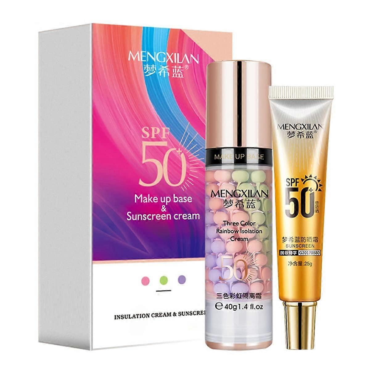 Makeup Primer and Sunscreen SPF 50 with Pore Blurring, Color Correcting, Oil Control Finish