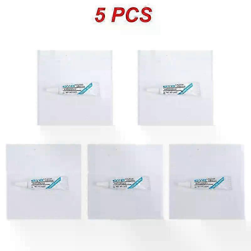 False Eyelashes with Waterproof Eyelash Extension Glue, Natural Curl, Reusable, 1/3/5pcs