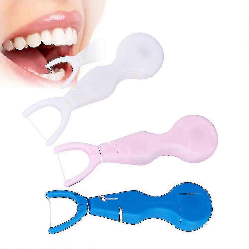 Self cut dental floss stick for teeth clean