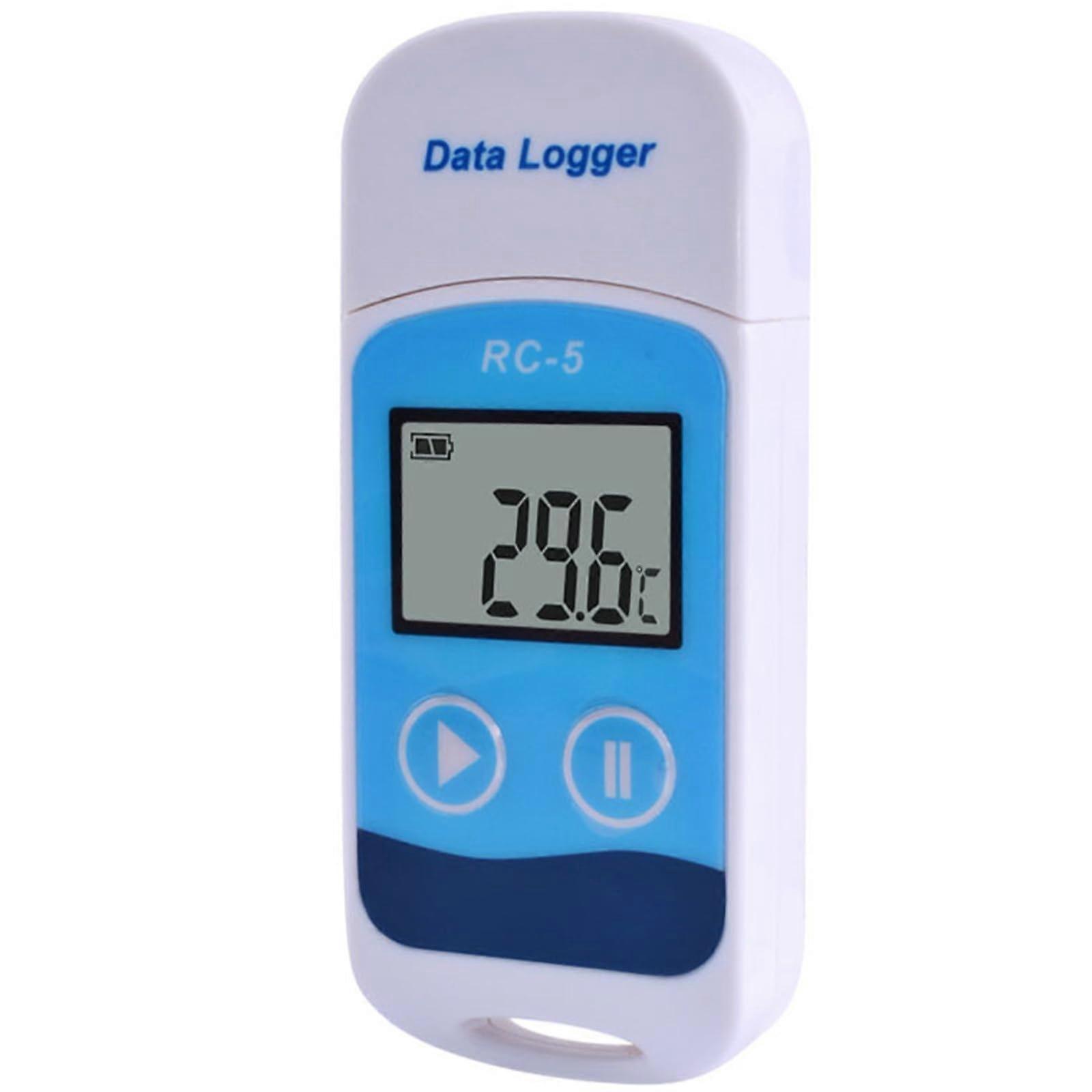 Accuracy USB Temperature Data Logger with Metal Casing and LED Alerts for Cold Storage