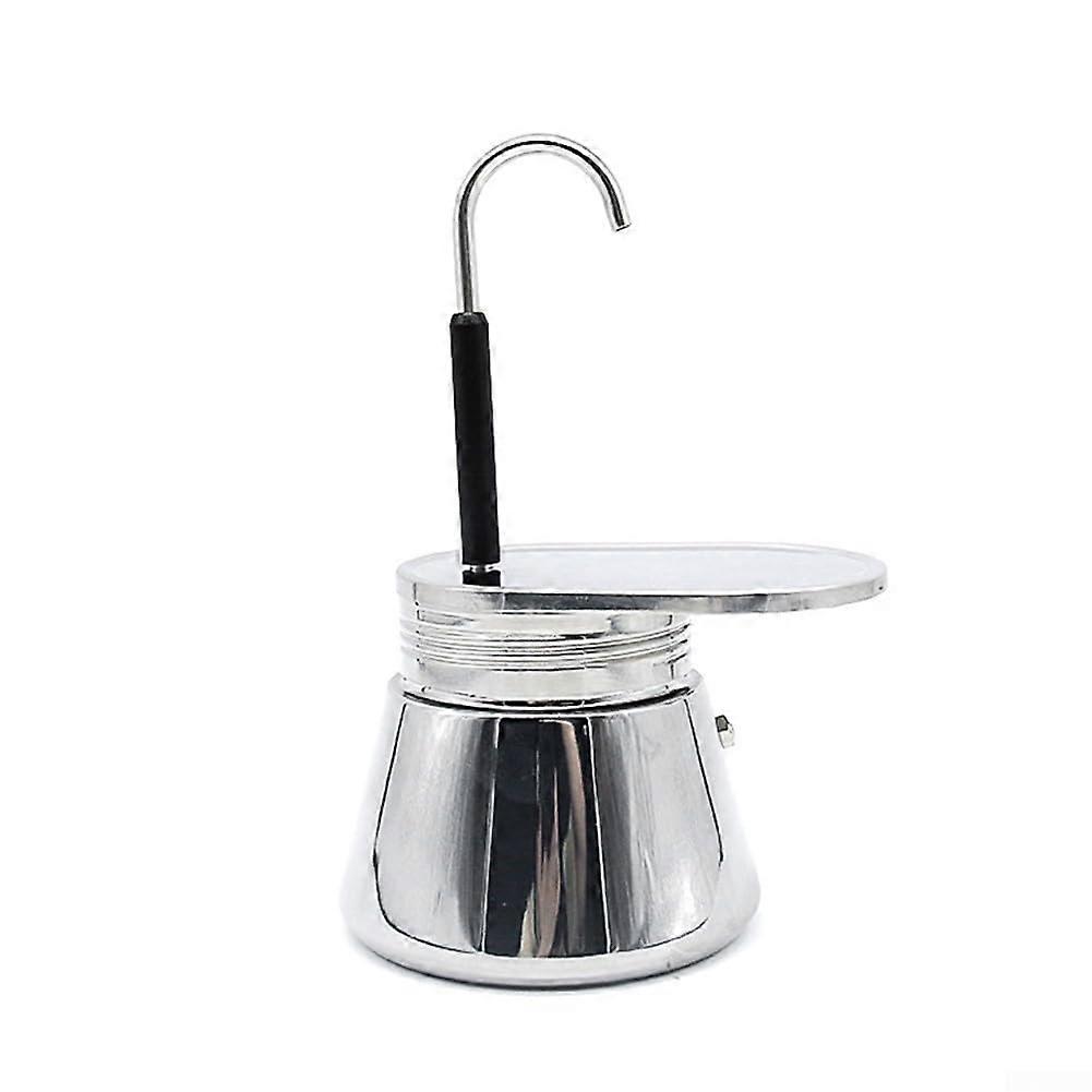 Stainless Steel Moka Pot 50ml Mini Espresso Maker Compact Quick Brew Rust Resistant for Home