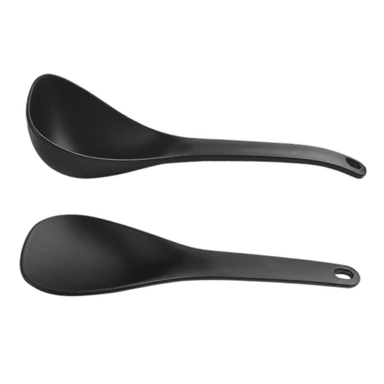 Non Stick Cooking Spoon Long Handle Heat Resistant Rice Serving Spoon for Nonstick Cookware