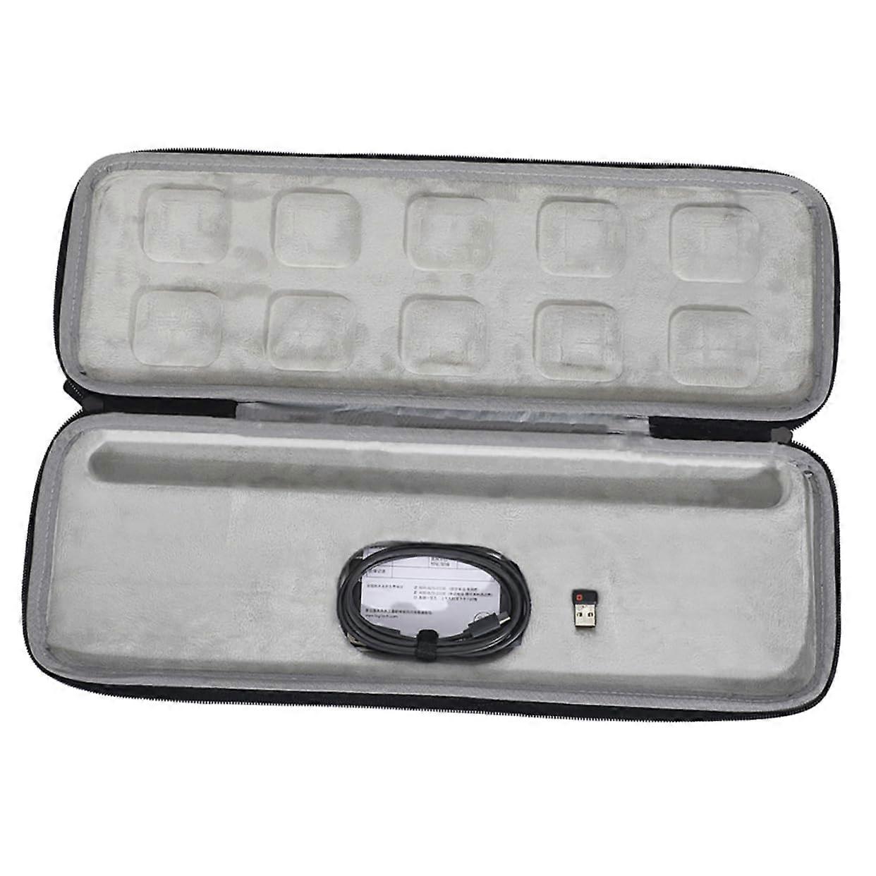 Wireless Keyboard Case with Shockproof Protection and Durable Zipper, Hard Shell for Travel