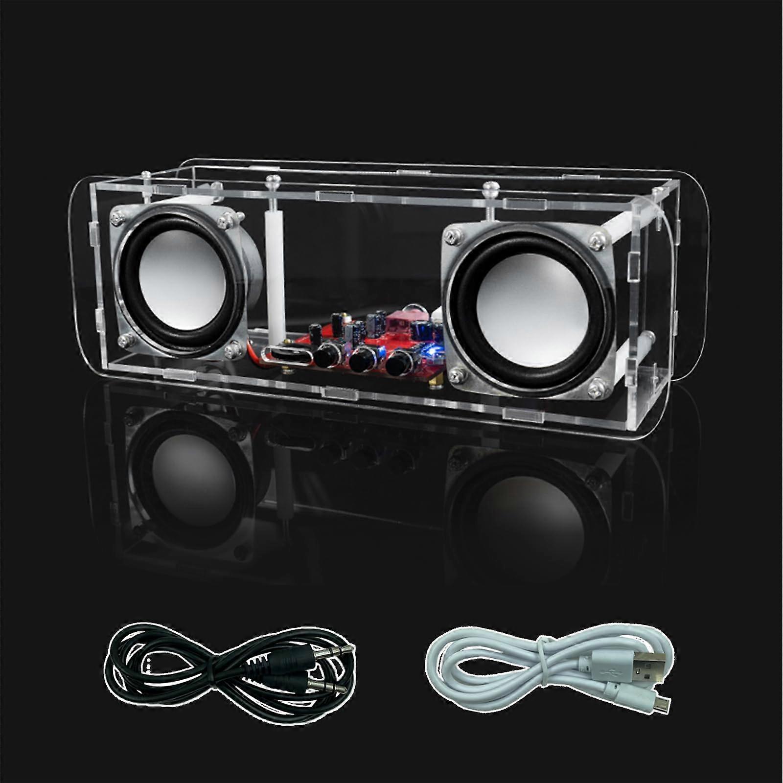 DIY Bluetooth Speaker Kit Dual Channel Stereo Sound Electronic Soldering Practice