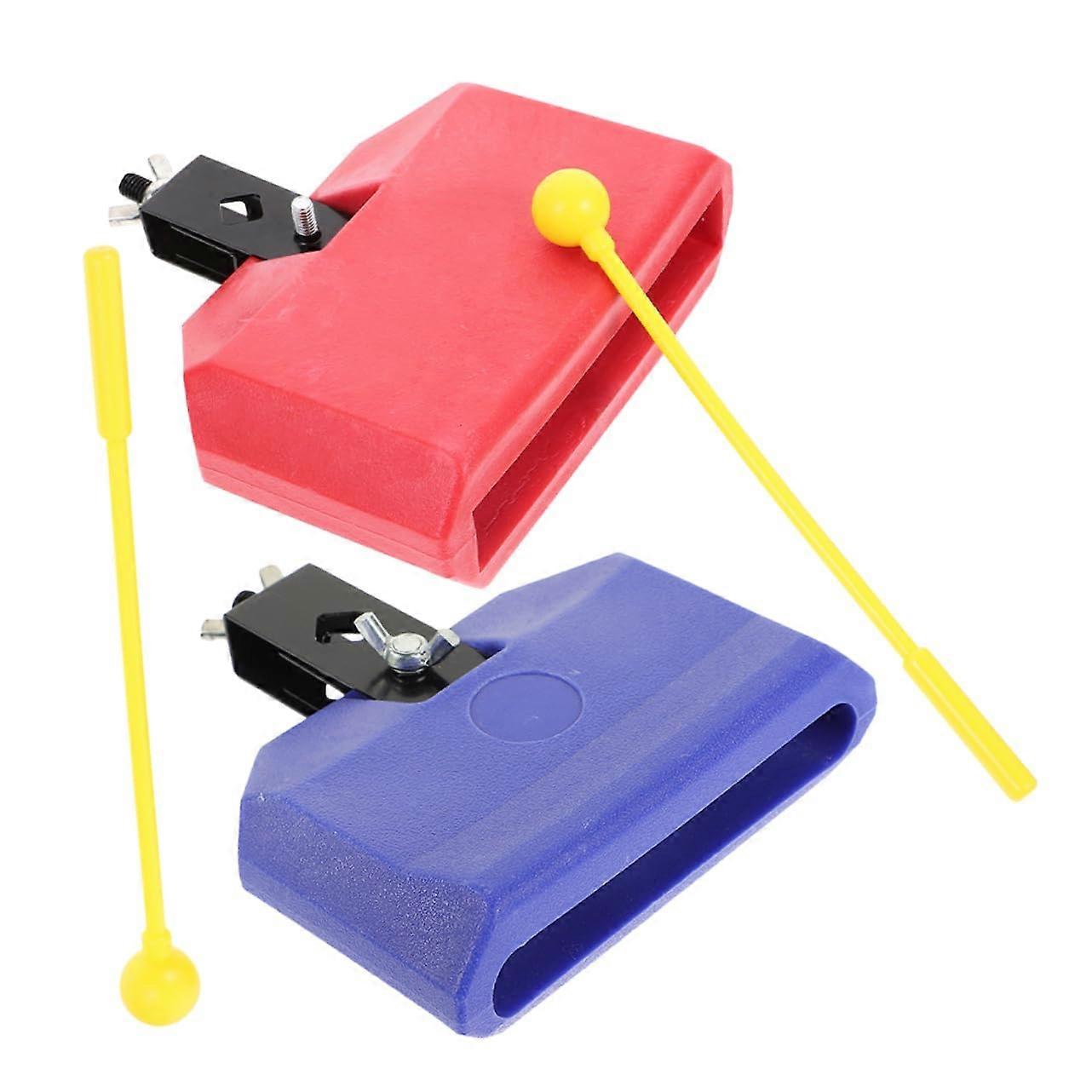 Drum Accessories with Plastic Practice Drumsticks, Jam Blocks, Clear Sound, Beginner Drum Kit Set