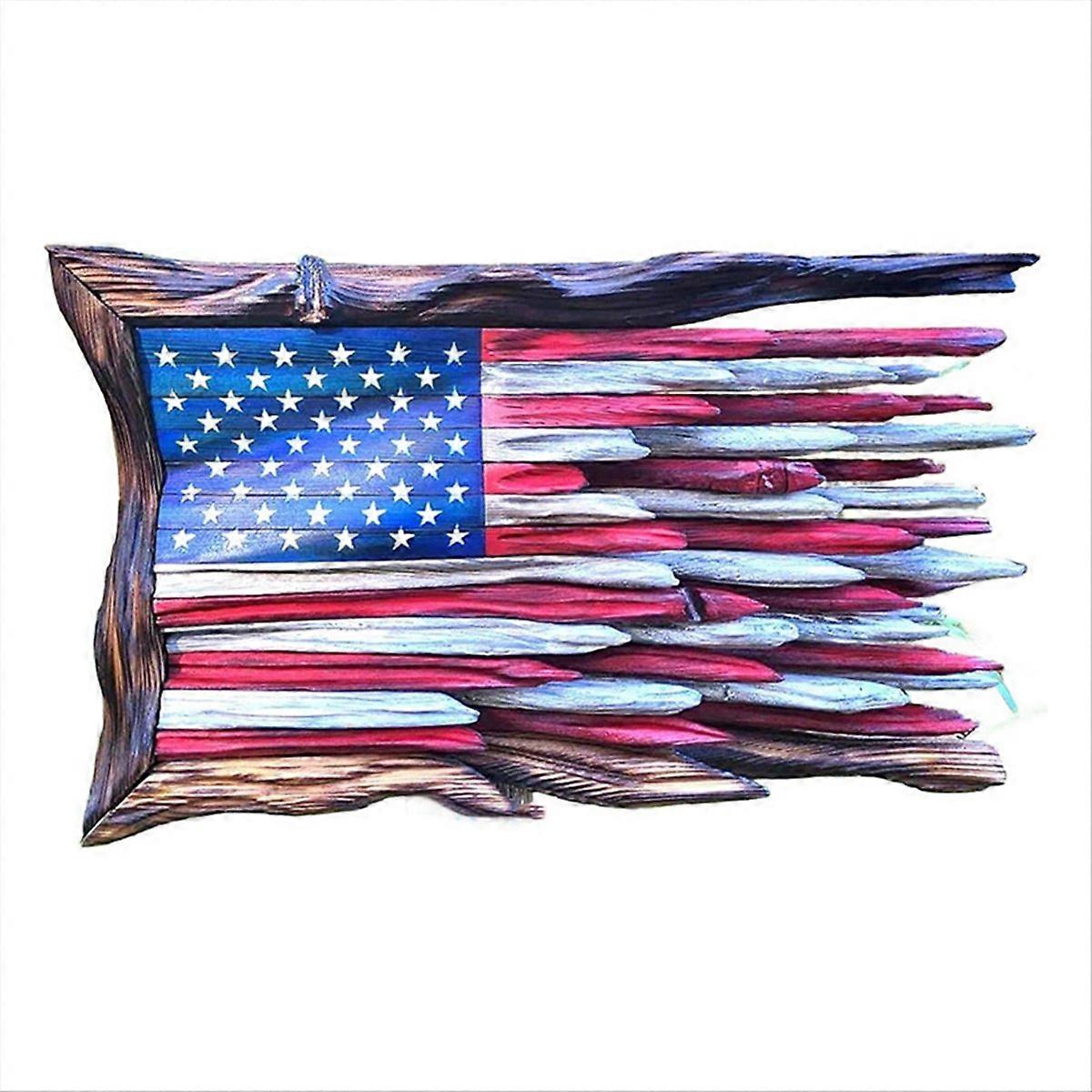 American Flag, Tattered Flagg, Flag With lights, Wood Flag,S