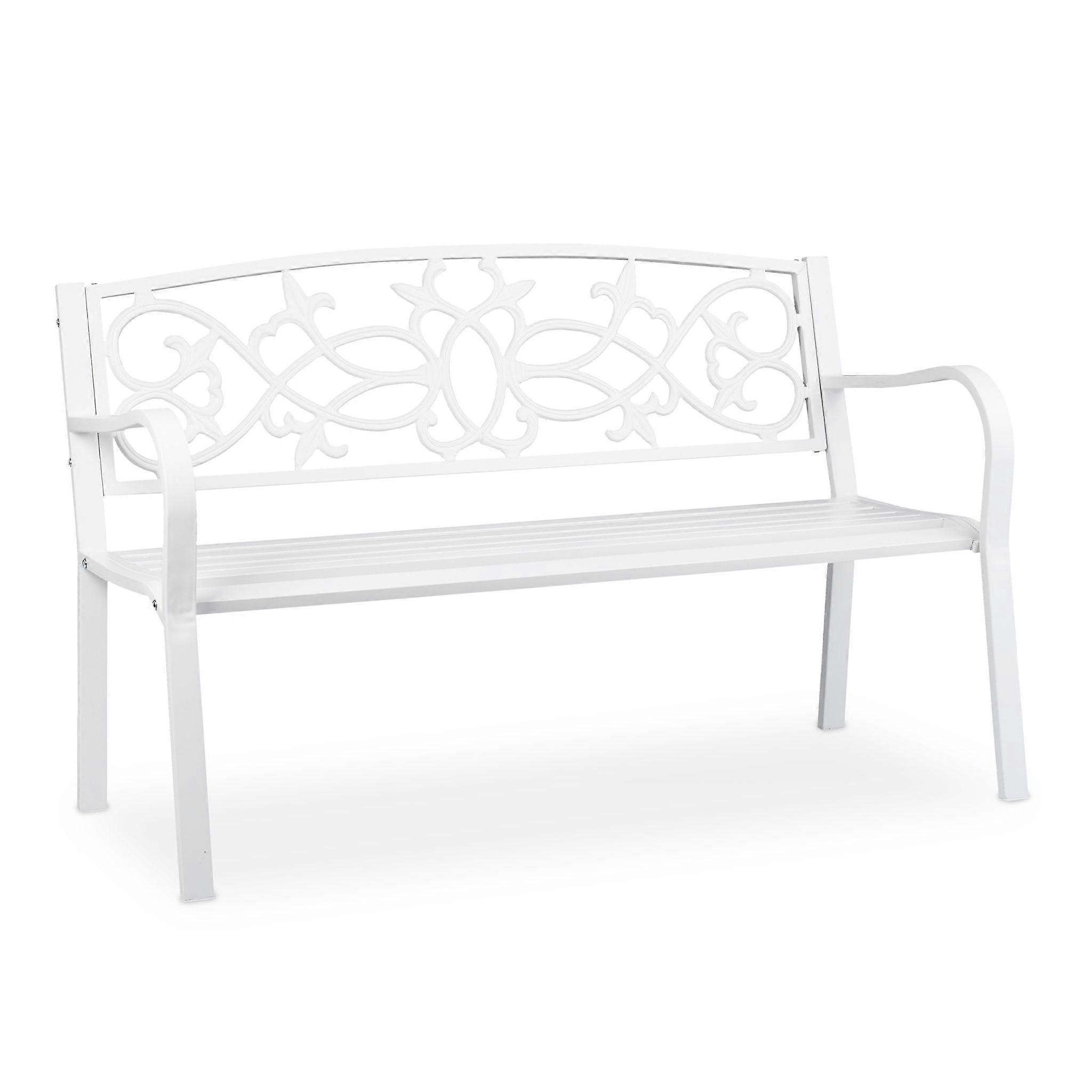 Garden bench vintage white