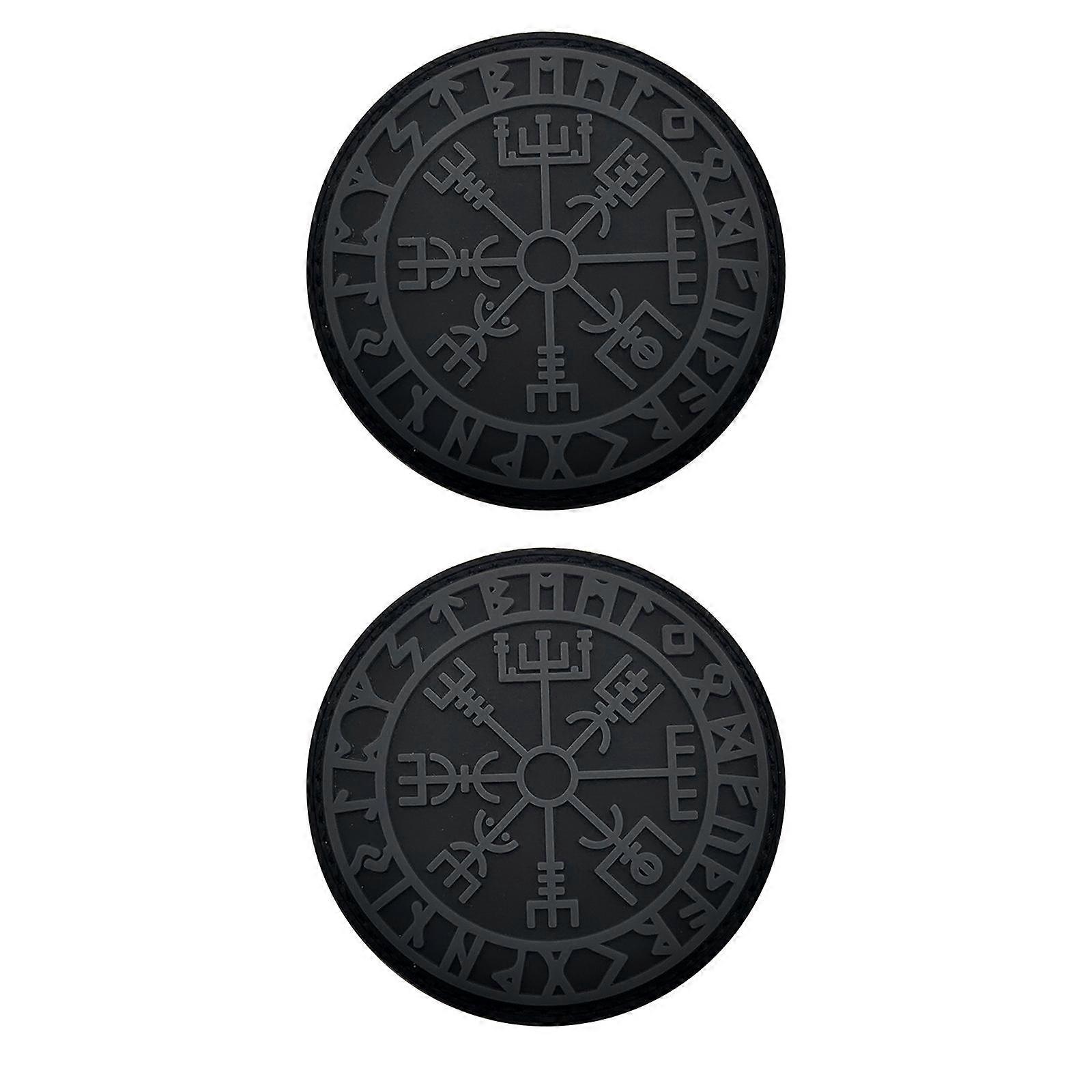 2 Pieces Patch Washable Rubber Morale Patch for Backpacks Jackets