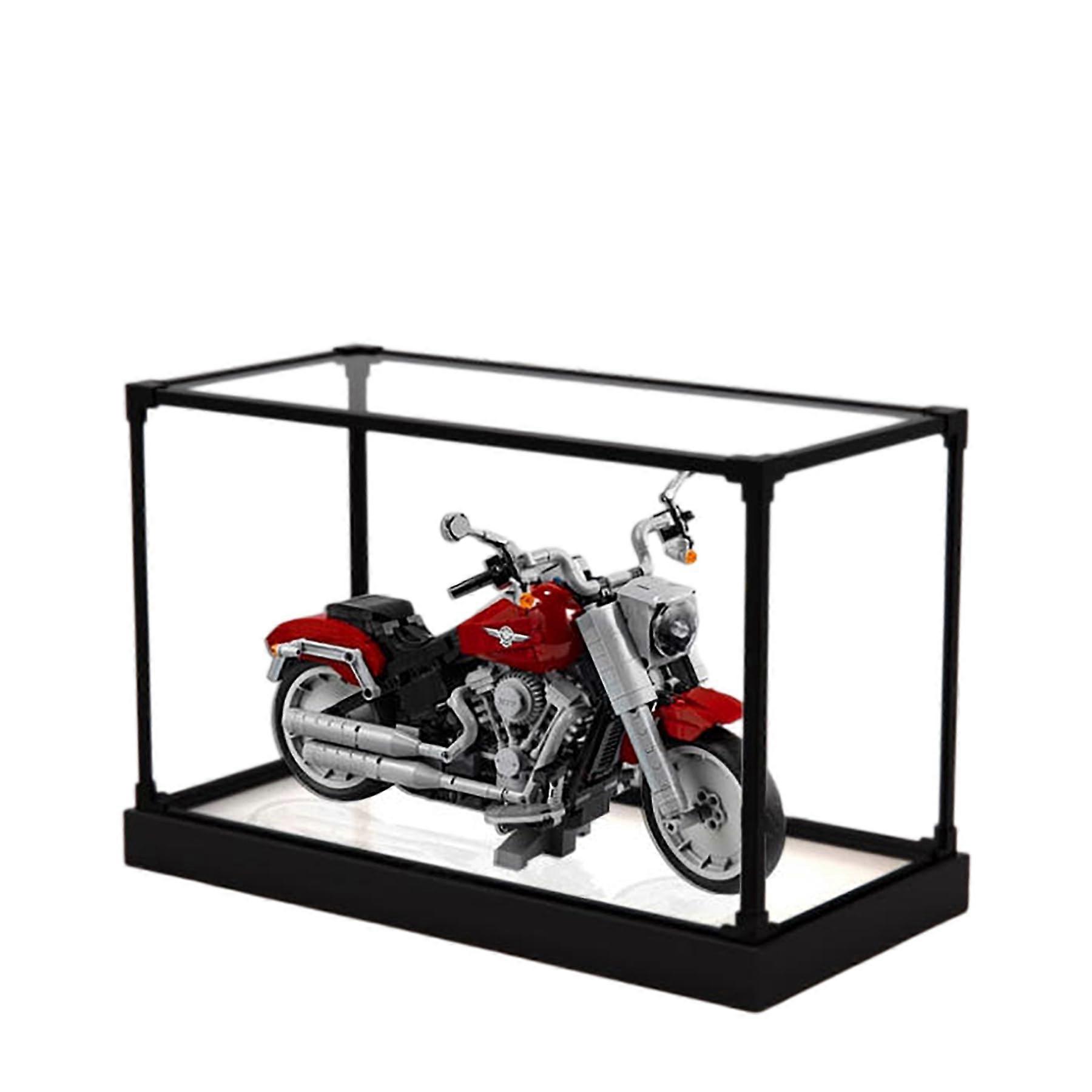Display Case Acrylic Box for  10269 Motorcycle Dustproof Clear Protection Alloy Frame