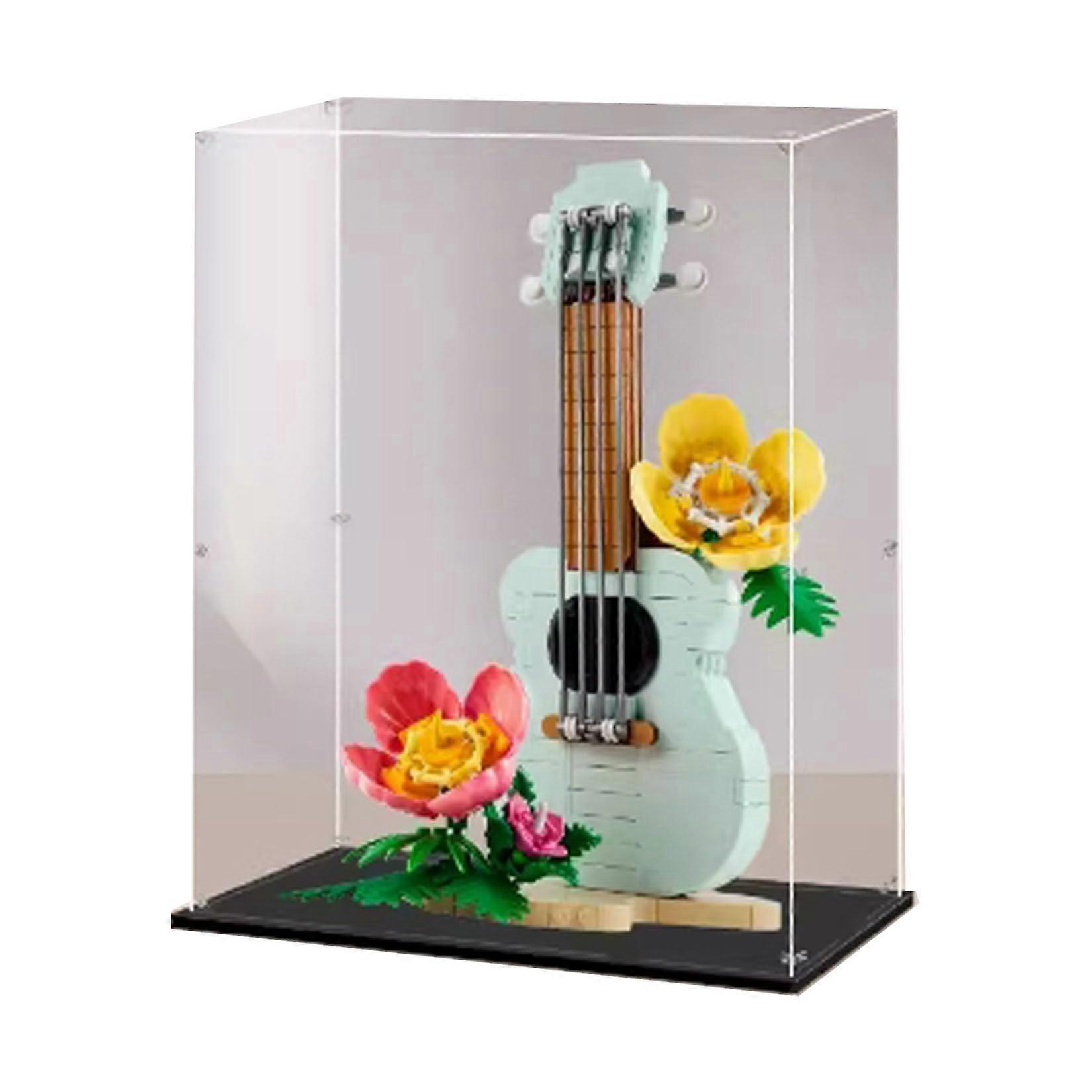 Acrylic Display Case for  31156 Ukulele Model, Clear UV Resistant Dustproof Protective Box