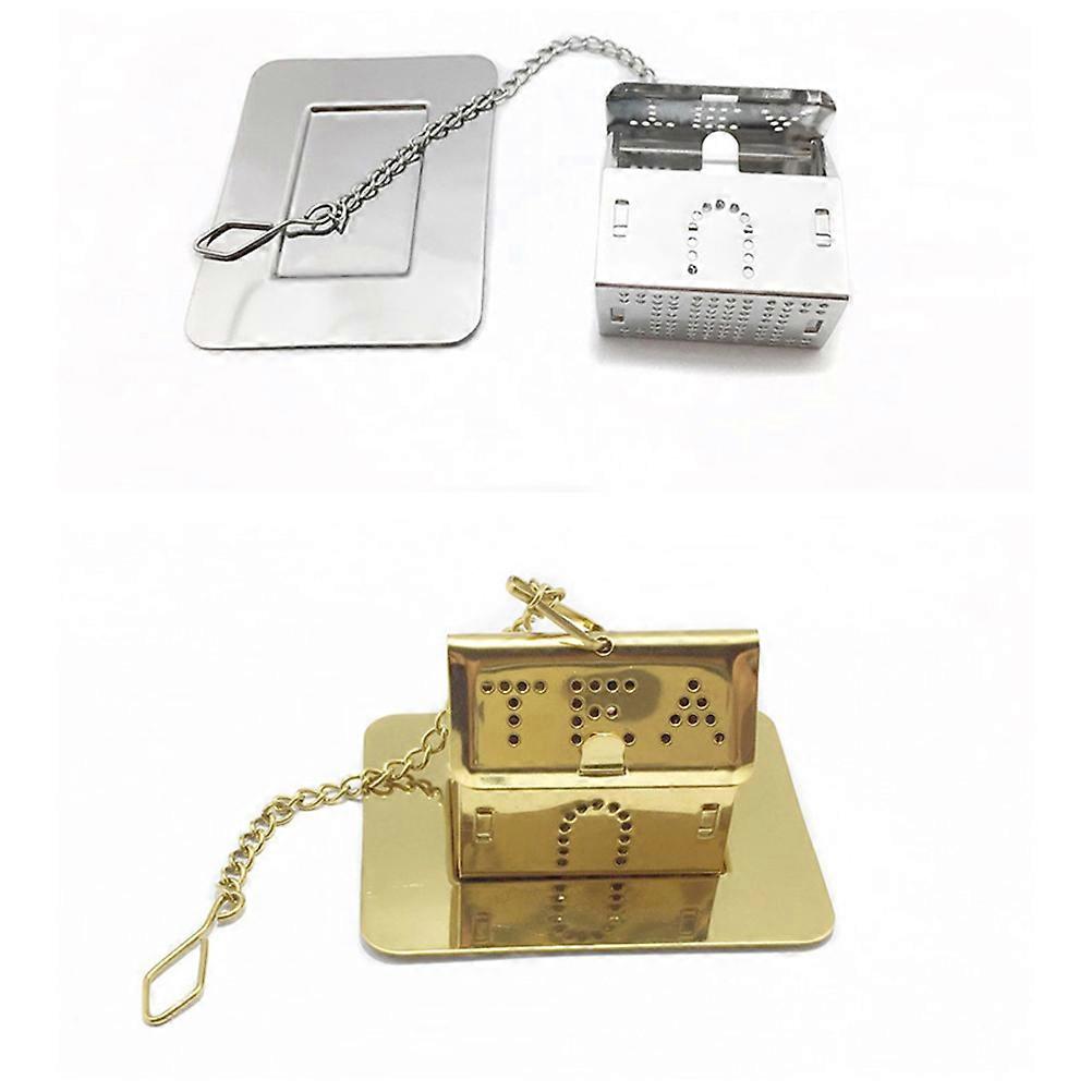 Tea Filter Strainer Stainless Steel House Shaped for 2Pcs Practical Infusers