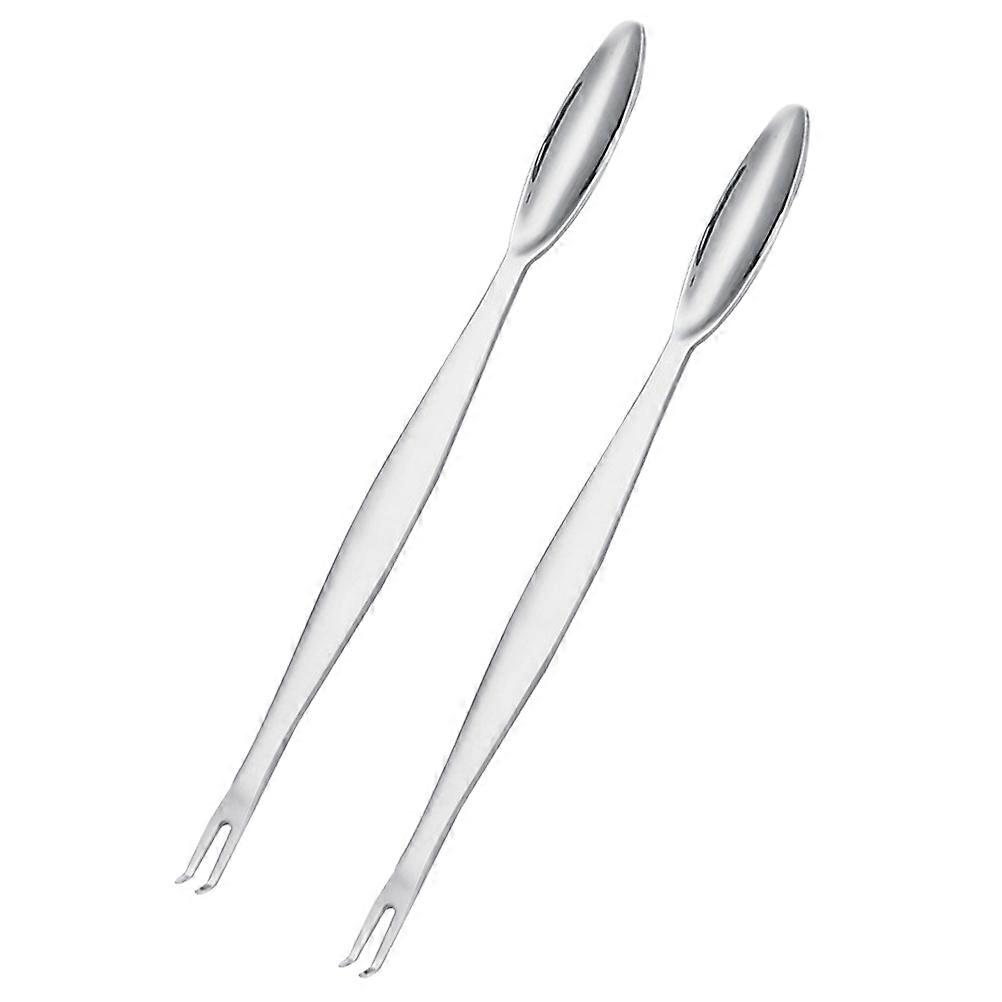 Multifunctional Crab Forks Stainless Steel Tools for Kitchen 2Pcs