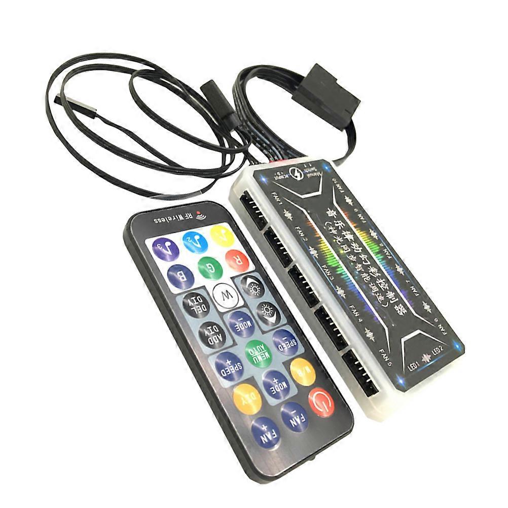 Rgb Controller Argb Hub Controller for Computer Multi-Port Adapter