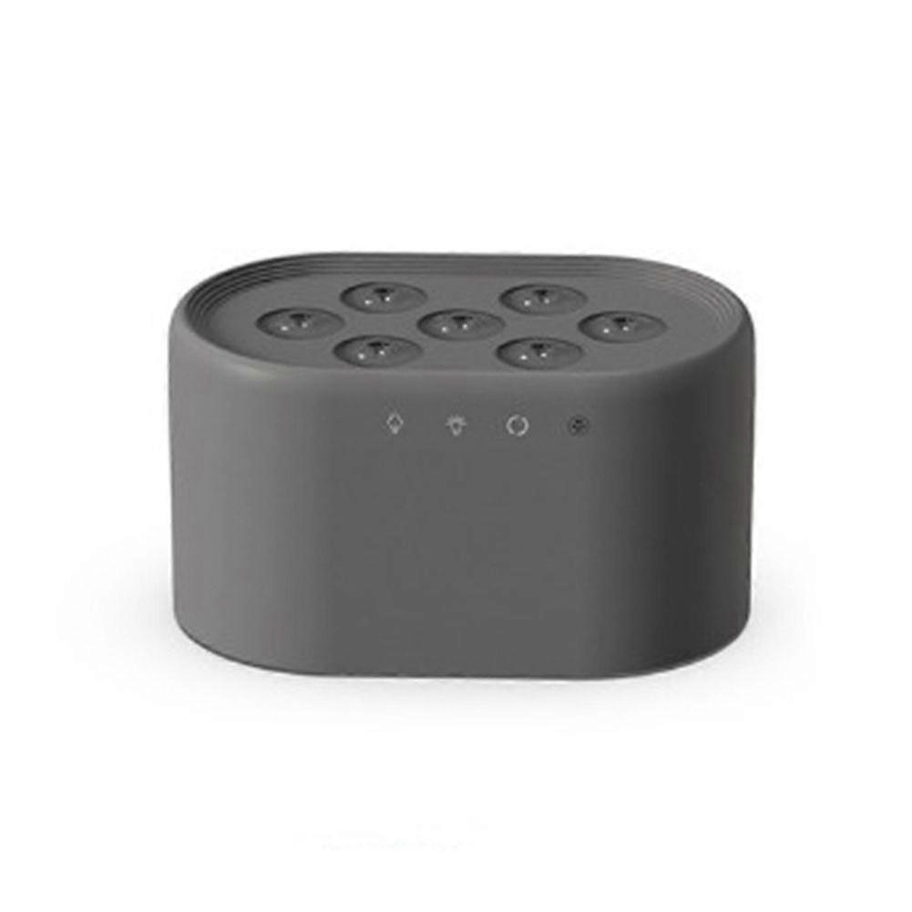 Flame Diffuser with Dynamic Lighting Intelligent Control 7-Hole Streamer Humidifier for Desktop Bedroom Gray