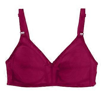 Elegant Plus Size Bra, All-Over Lace with Plunge Neckline, Perfect for Date Night, Anniversary & Feeling Gorgeous Red 42