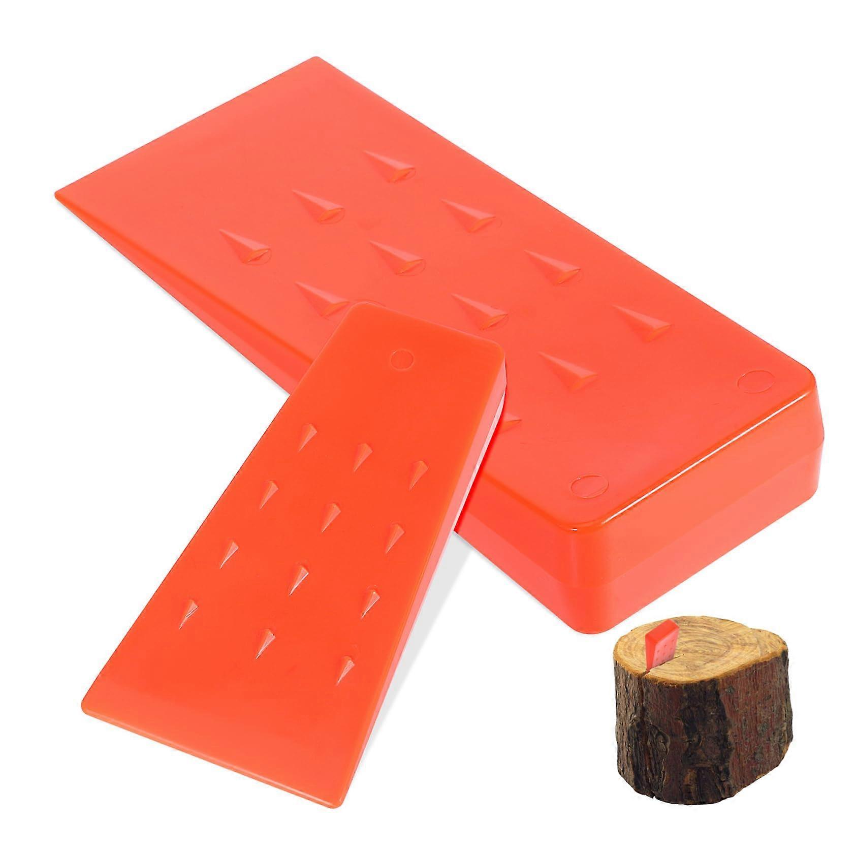 2pcs Plastic Tree Felling Wedges for Logging, Durable NonSlip Chainsaw Splitting Tools