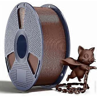 Filamento SUNLU PLA+2.0 1,75 mm, PLA aprimorado, mais resistente e forte para impressoras, liso e uniforme, precisão de ±0,02 mm, carretel de 1 kg (2,2 lb), marrom