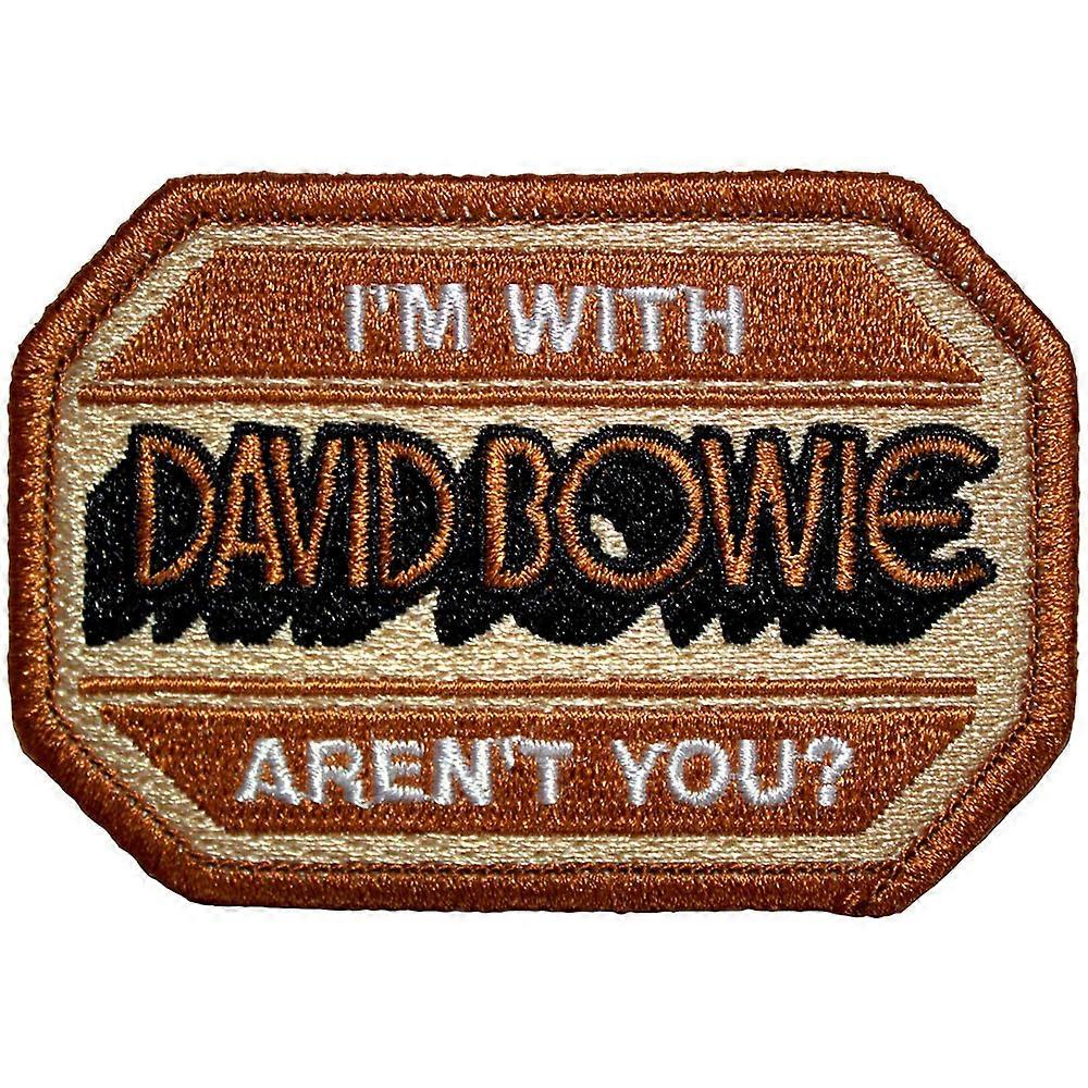 David Bowie Im With David Bowie Aren't You? Woven Patch