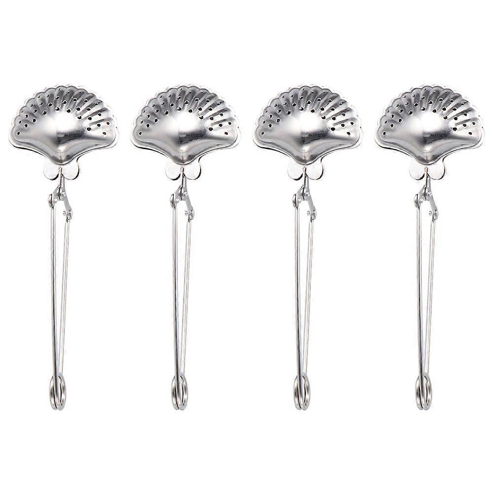 Tea Accessory Household Tea Strainers for Filtering 16Pcs Silver Set