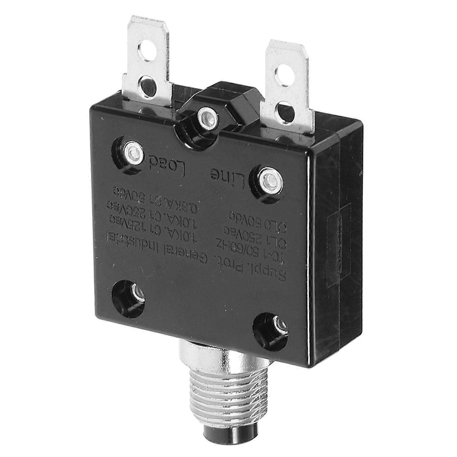 Manual Reset Circuit Breaker Push Button Overload Protector 15A
