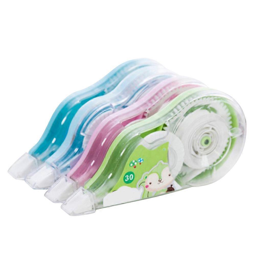 Tape Eraser Correction Tool for Students Use 4Pcs Assorted Color