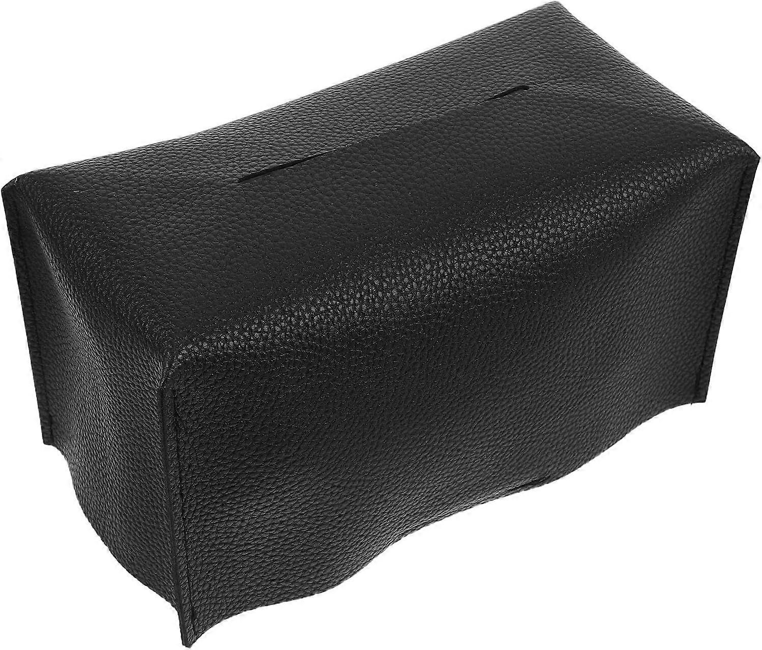 Foldable Pu Leather Tissue Box Holder Large Rectangle