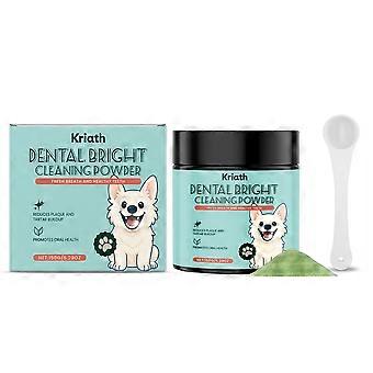 Hondentandreinigingspoeder voor een frisse adem, dagelijks supplement voor mondverzorging met maatschepje, 150 g