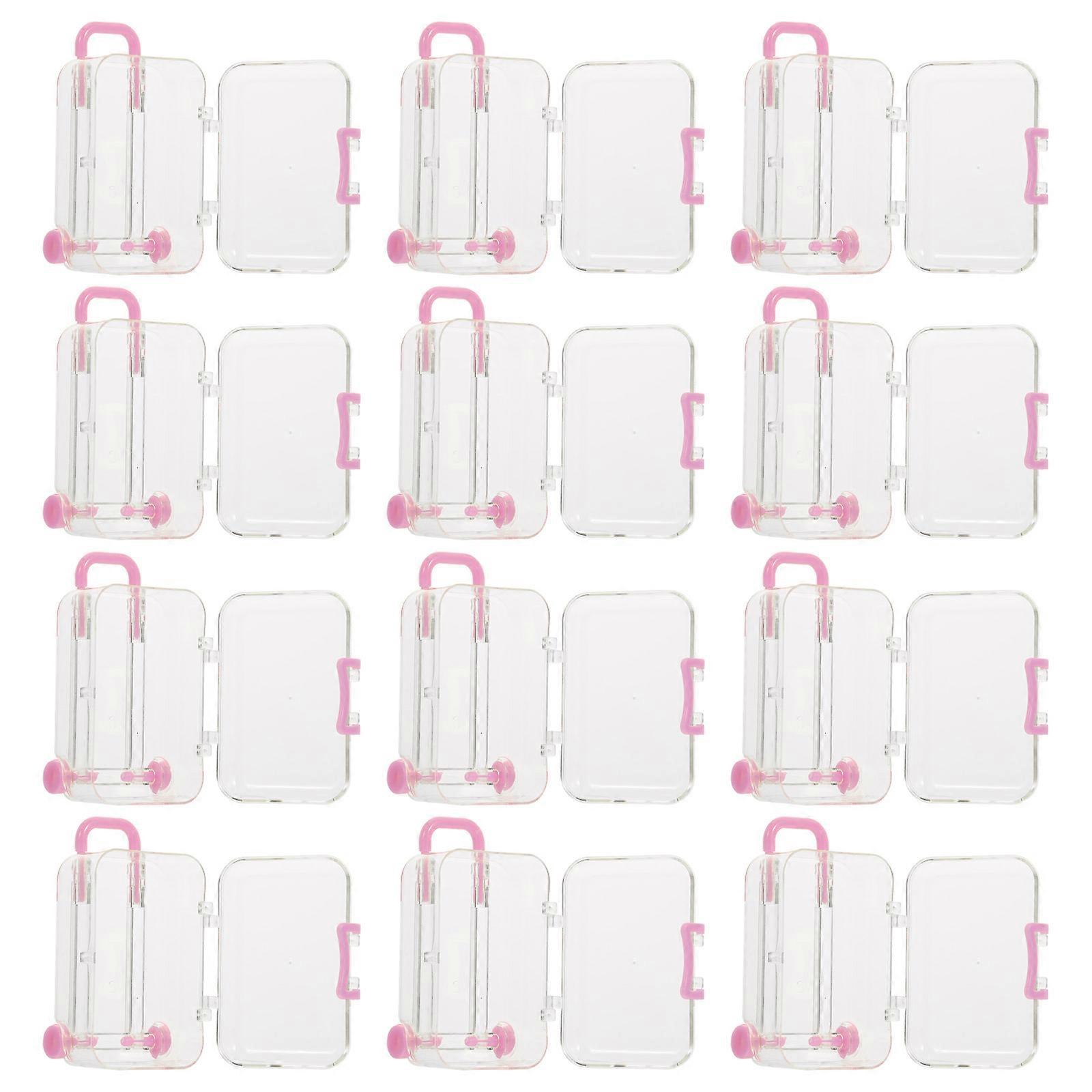 Wedding Gift Box Pink Candy Boxes for Storage Use 12Pcs Set