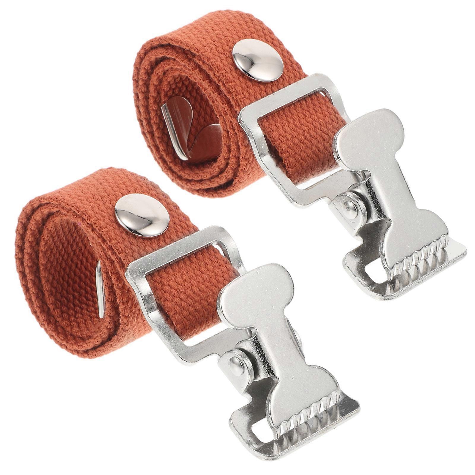 Correas de repuesto para reposapiés ajustables para paneles de yeso, color marrón, 2 unidades.
