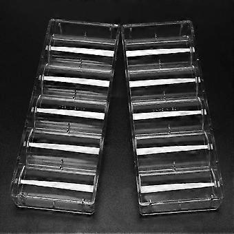 10pcs acrylic poker chips with 100 chip trays no cover included