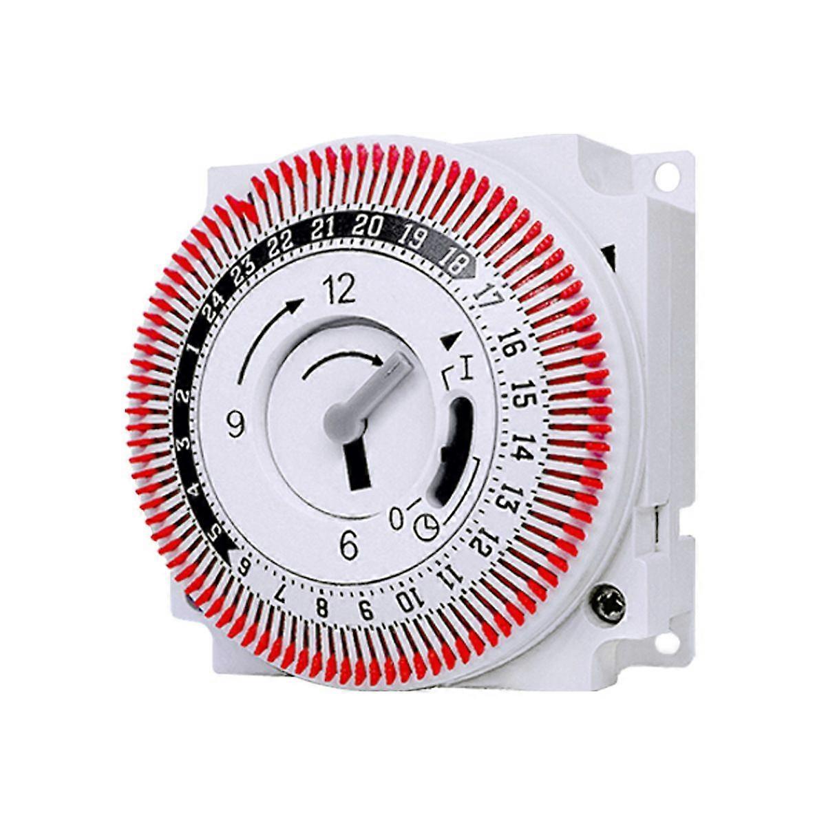 250V Mechanical Timer with 15-Minute and 24-Hour Recall Functions, Kitchen Countdown Timer, Energy-Saving Controller, and Industrial Timer Switch