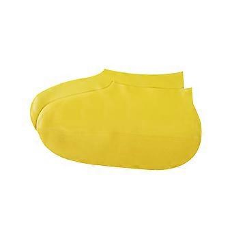 Latex Shoe Protector for Protection Use 1Pair Waterproof Shoes Cover Yellow