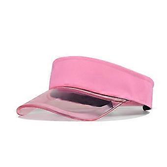 Hoeden voor mannen, modieuze hoeden voor vrouwen, effen kleuren, zonbescherming, topless, transparante baseballpet met klep, baseballpet