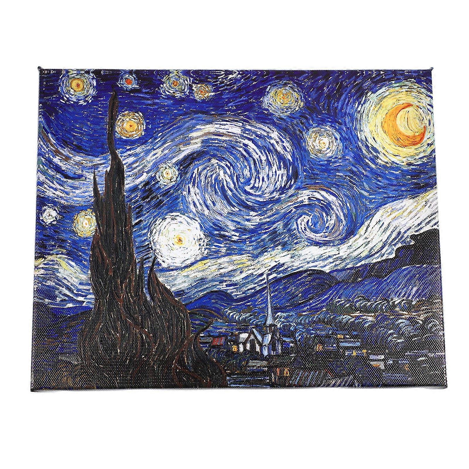 Reenactment Night Painting for Wall Decor 1Set