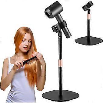 Soporte para secador de pelo, soporte para secador de pelo manos libres con rotación de 360 ​​grados, soporte para secador de pelo de encimera ajustable en altura, soporte para secador Drubale Wo