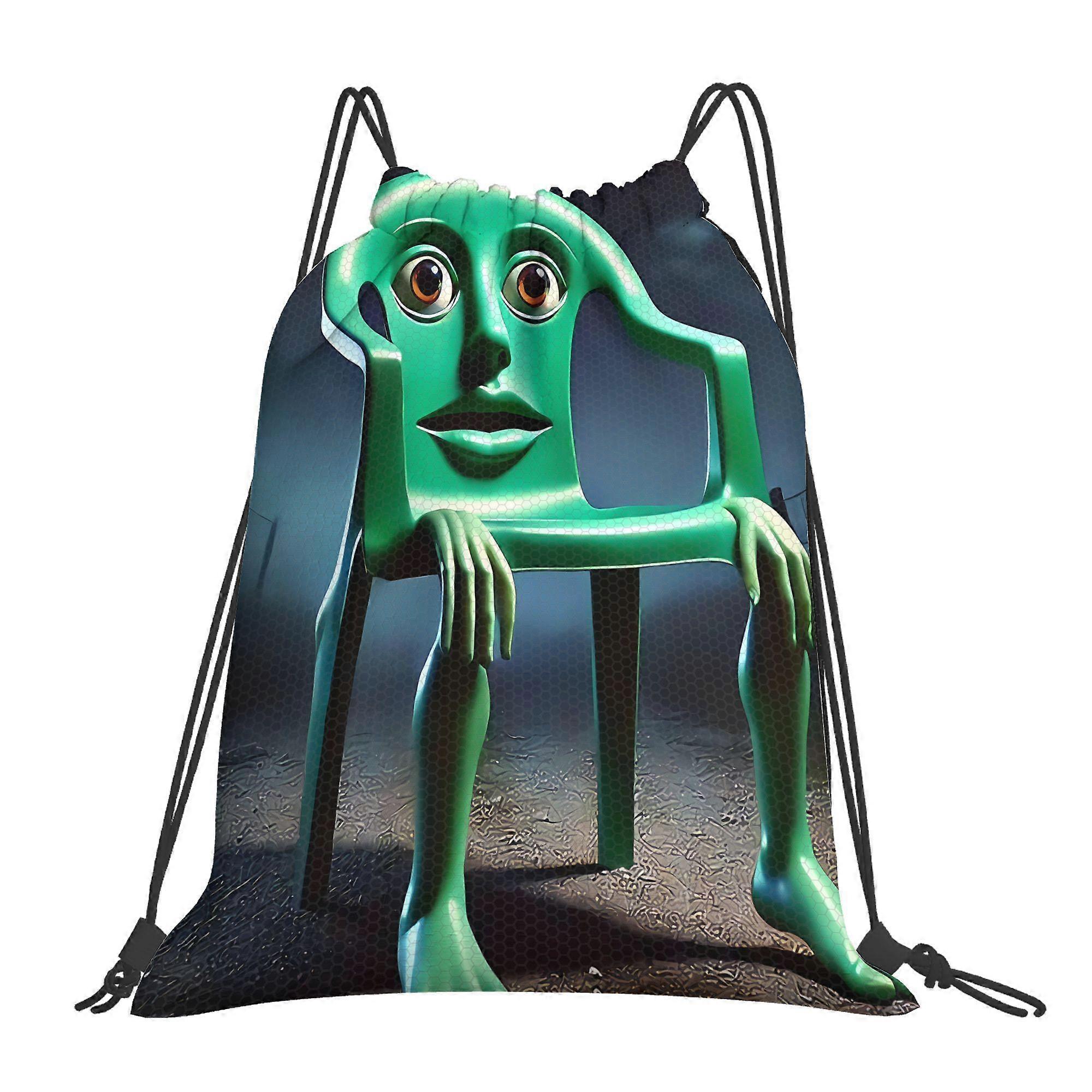 2D Flat Drawstring Bag, Cerebral Palsy Carrying Backpack-Cqazw