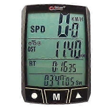 Wireless Bike Computer with Backlight, Waterproof Touchscreen, Compatible with Bicycles, E-Bikes, Motorcycles