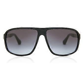 Emporio Armani EA4029/S 50638G Full Rim Black Rubber Men Square Sunglasses UV3 Original