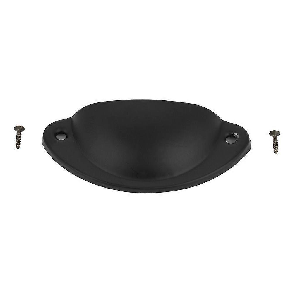 Metall skuffeskap Møbelknotten Antikk Shell Pull Håndtak Handware Fitting (svart)