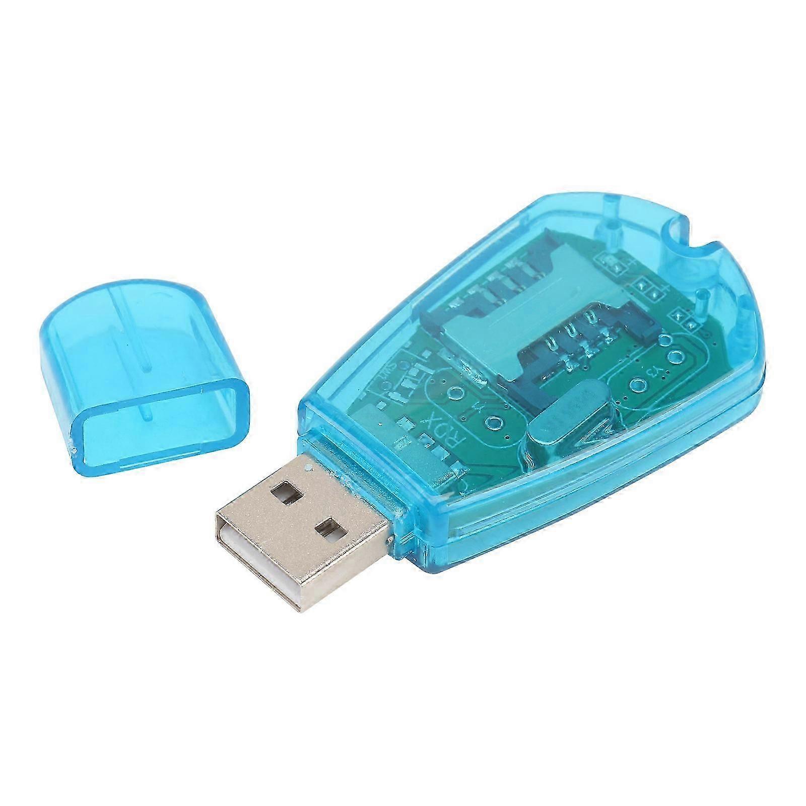 Fast Sim Reader Sim Card Reader for Data Copying Blue