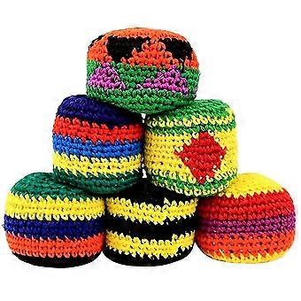 Fun Crochet Foot Bag, Multi-Color Knitted Soft Knitted Kicking Ball, Suitable compatible with Children and Beginners.