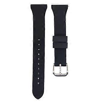 Watch strap sold alone Universal silicone smart watch strap adjustable breathable classic style 20mm Black