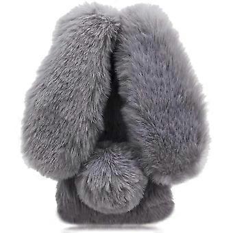 Case For Xiaomi Poco X6 Autumn And Winter Plush Case Lovely PlushRabbit Rabbit FurProtection PlushCase