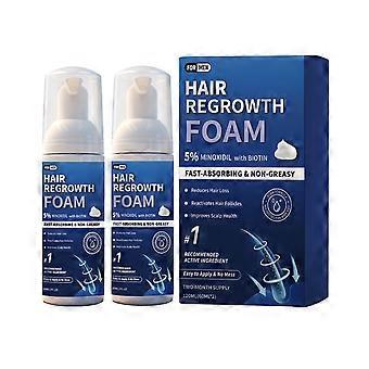 2pcsMen's Hair Foam Mousse, Gentle Daily Hair Styling Care Mousse for Men