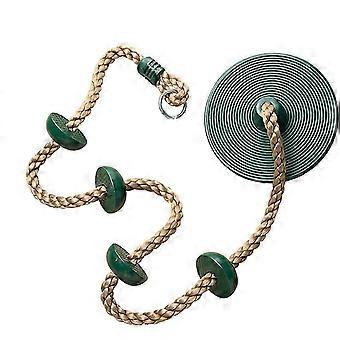 Escalada swing, corda de escalada, balanço de disco com apoio ao pé, conjunto infantil, para o ar livre, quintal, playground