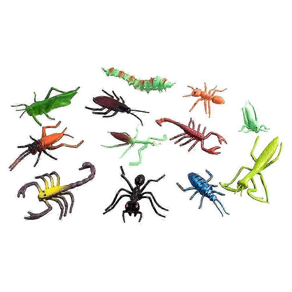 Simulation Insect Figures for Kids Playing 12Pcs Assorted Model Set