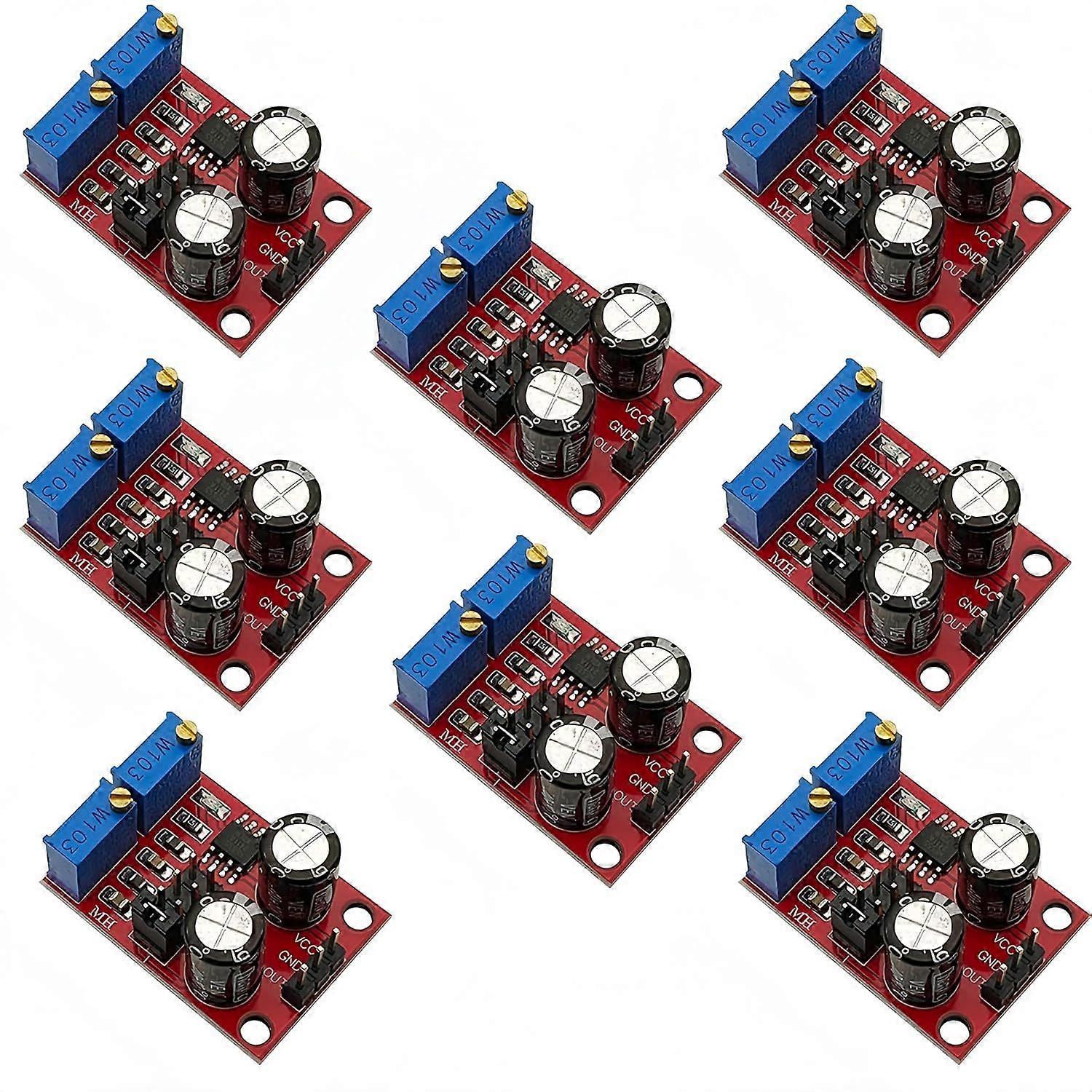 8PCS NE555 Pulse Frequency Duty Cycle Adjustable Module Square Wave Rectangular