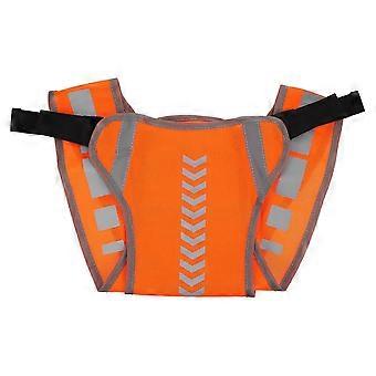 Reflekterande löparväst Säkerhetsväst för natt utomhusbruk 1 st Orange