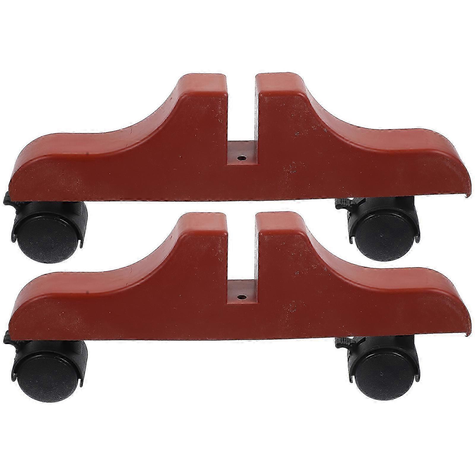 2Pcs Screen Divider Stand Plastic Divider Base Roller Convenient Room Divider Stand Base with Wheels