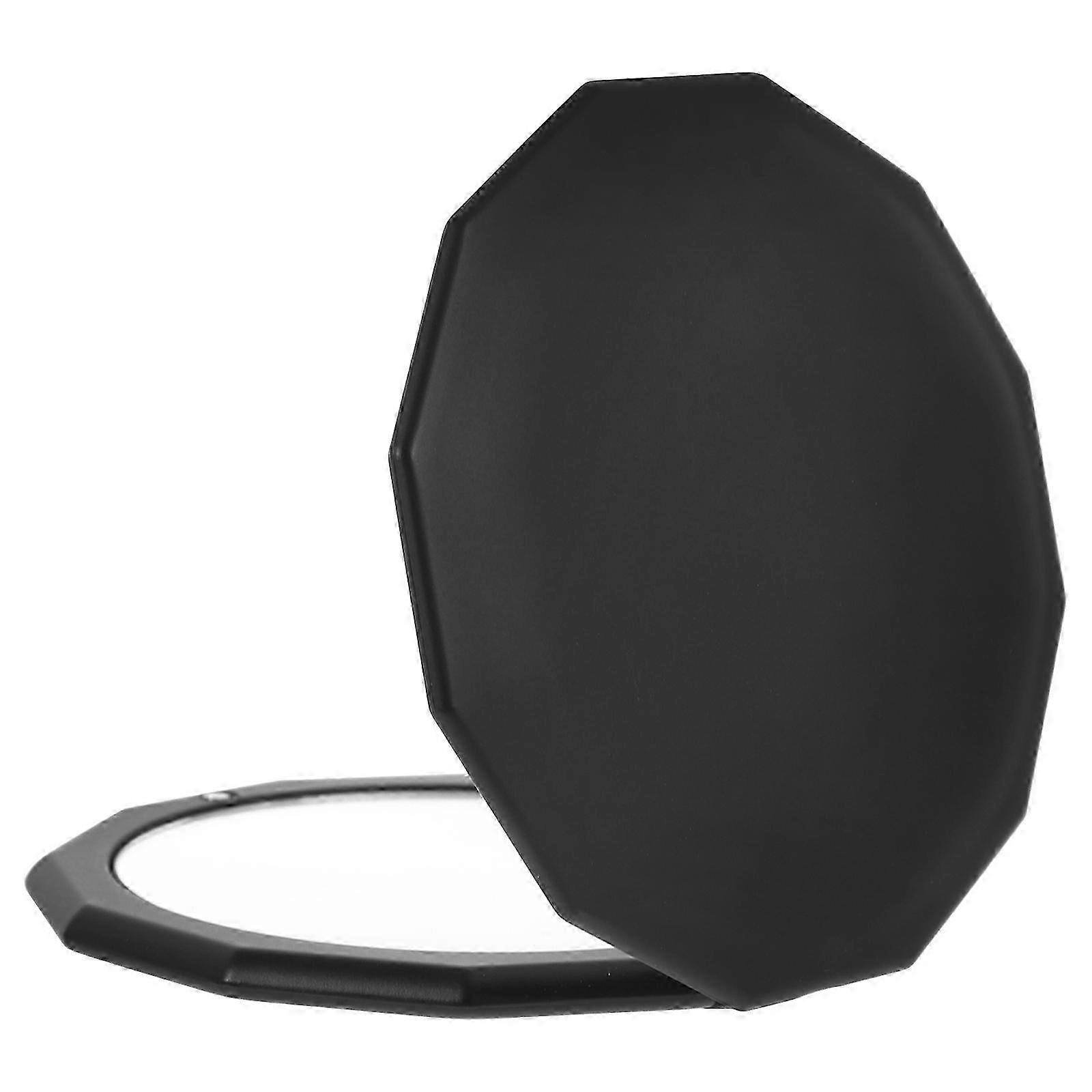 Black Portable Makeup Mirror with Foldable Design compatible with Makeup